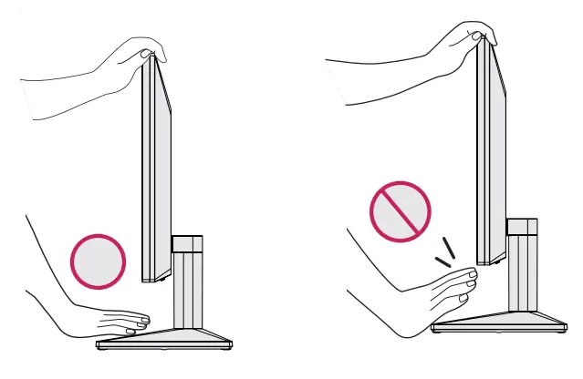 LG 22MN430M LED LCD Monitor - fingers