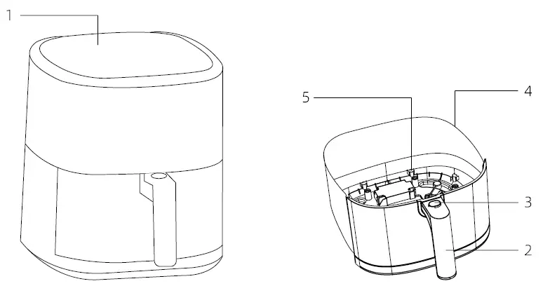 BluMill AFT05008C-GS Air Fryer with WiFi 1