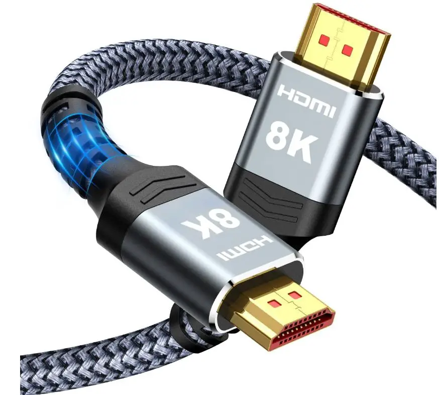 8K-HDMI-Cable-2.1-48Gbps-6.6FT-2M-Highwings-High-Speed-HDMI-Braided-Cord-image