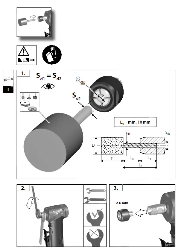 milwaukee- M12FDGA-0 -12V 4.0 Ah & -2.0Ah Li-Ion -RedLithium -Brushless- Cordless- Angled -Die -Grinder -3