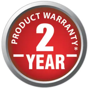 2 Year warranty
