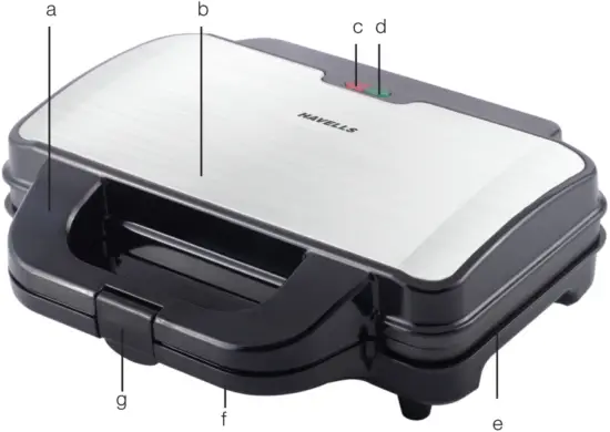 HAVELLS BIG FILL 2 SLICE Grill Sandwich Maker parts