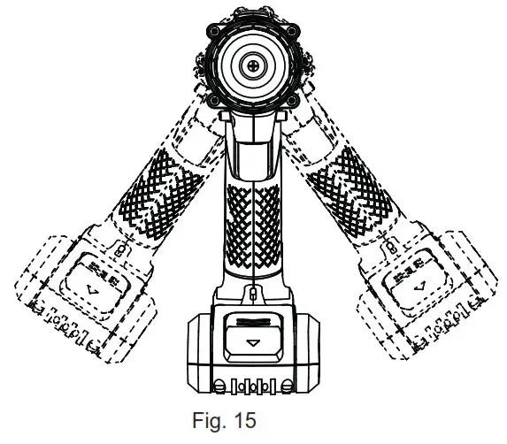 MAC 18V Combi Drill - Automatic spindle lock (Fig. 15)