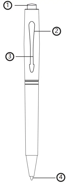 AKALULI V90 32GB Digital Voice Recorder - Basic operation of the pen