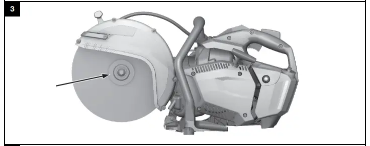 Fitting a cut-off wheel