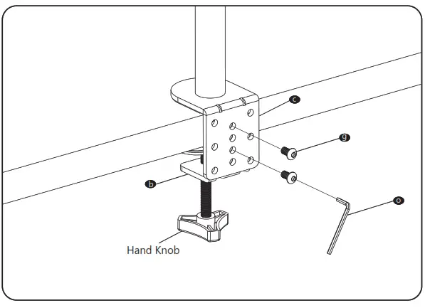 ALI Laptop Tray Desk Mount Installation GuidRotate the hae