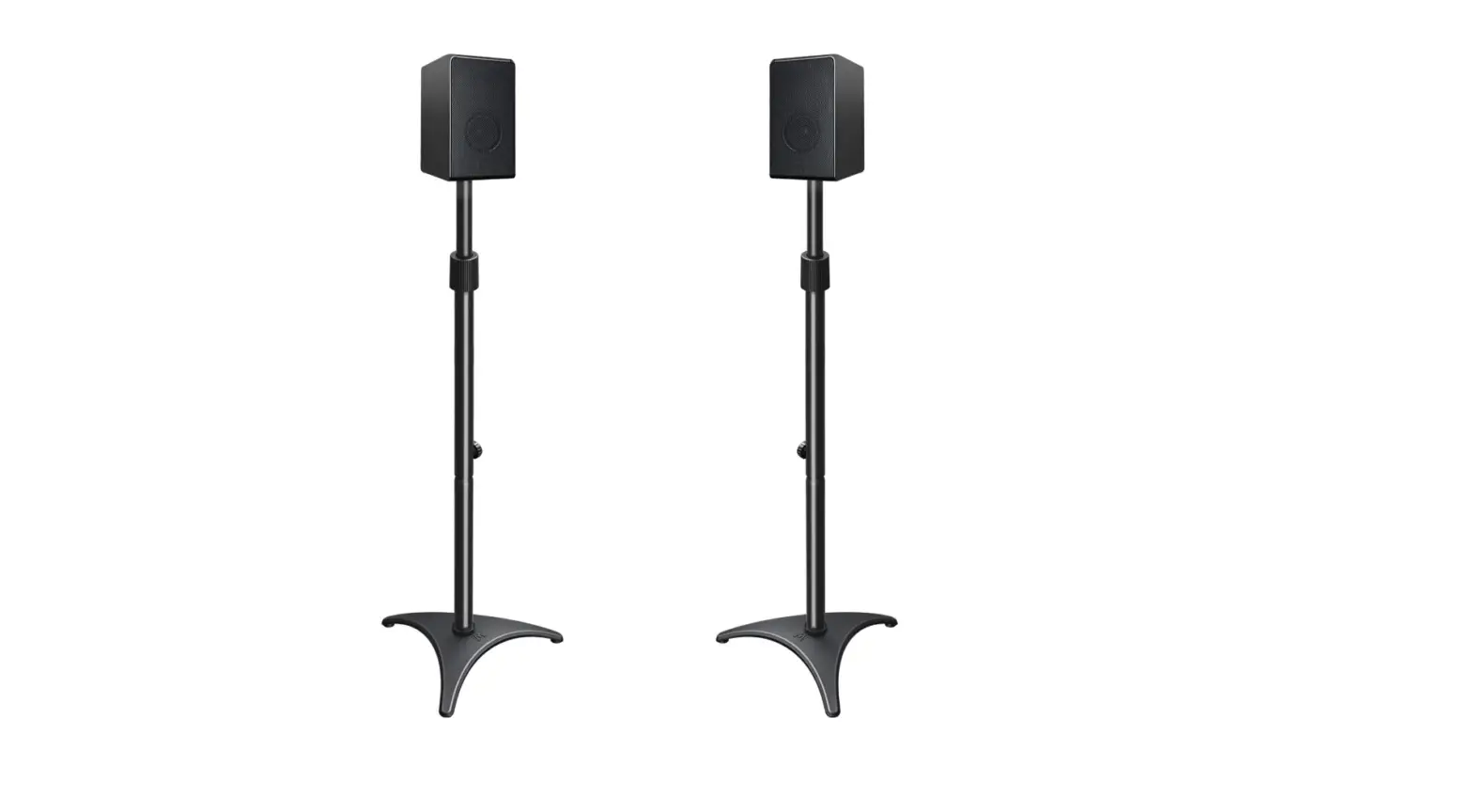 Mounting Dream Height Adjustable Speaker Stands Mounts, One Pair Floor Stands-complete Features/instruction Guide