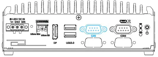 neousys NRU 52S Jetson Xavier NX Ruggedized Edge AI Computer - CAN bus Port
