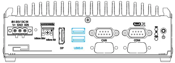 neousys NRU 52S Jetson Xavier NX Ruggedized Edge AI Computer - USB3 1 Gen1