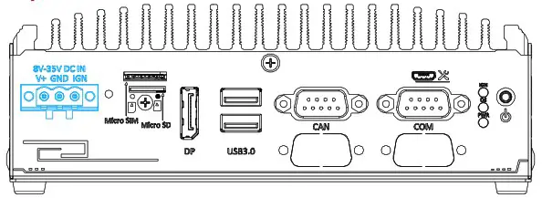 neousys NRU 52S Jetson Xavier NX Ruggedized Edge AI Computer - -pin DC Terminal Block