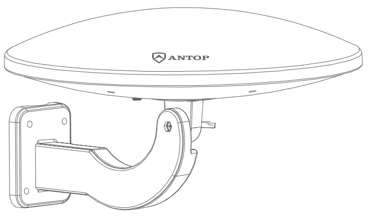 ANTOP AT 414B UFO Smartpass Amplified HDTV Antenna