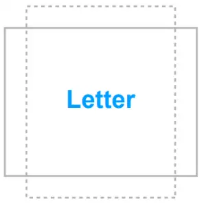 latter size icon