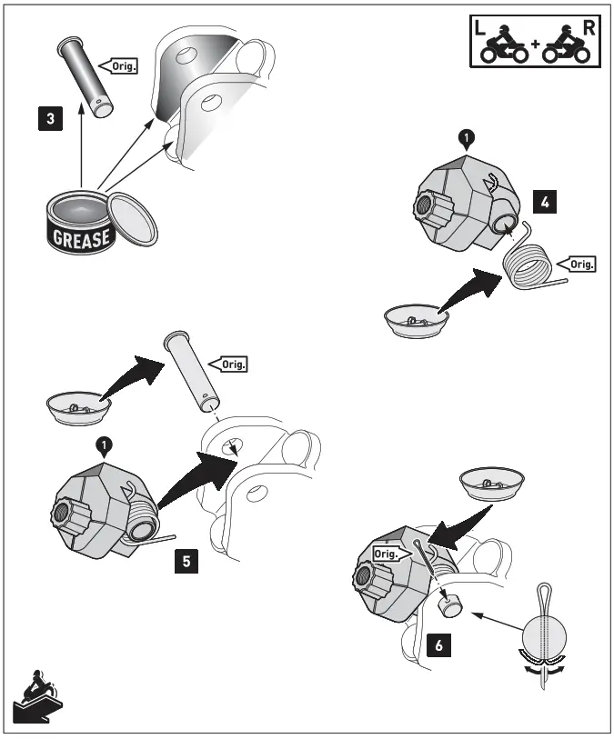 SW-MOTECH FRS.06.112.10200 EVO Footrest Kit for Yamaha Tenere 700 - MONTAGI 2