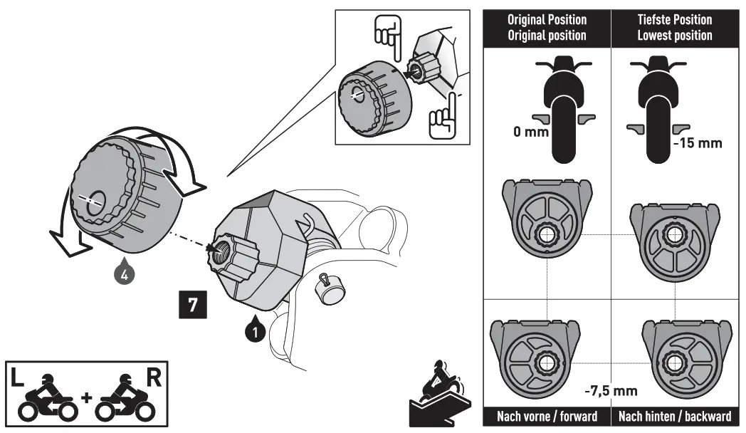 SW-MOTECH FRS.06.112.10200 EVO Footrest Kit for Yamaha Tenere 700 - MONTAGI 3