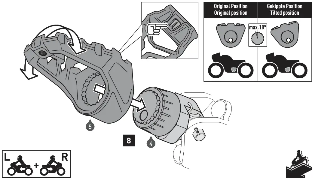 SW-MOTECH FRS.06.112.10200 EVO Footrest Kit for Yamaha Tenere 700 - MONTAGI 4