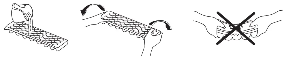 eta 275290000E Refrigerator with Freezer - Ice tray