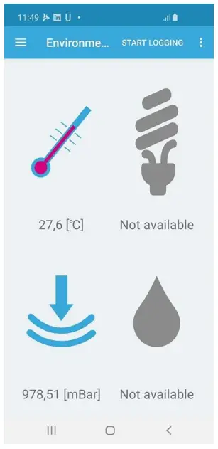 Environment characteristic notifications