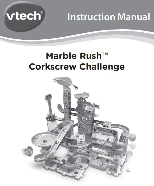 vtech 519403 Marble Rush Corkscrew Challenge Instruction Manual