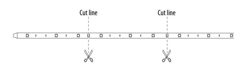 BEST BUY LED Tape Light BE-LED16RGB19 - Cut lines