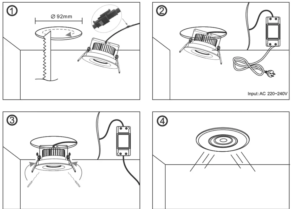 Lucci decor 170600 City II Dimmable LED Downlight - Fig
