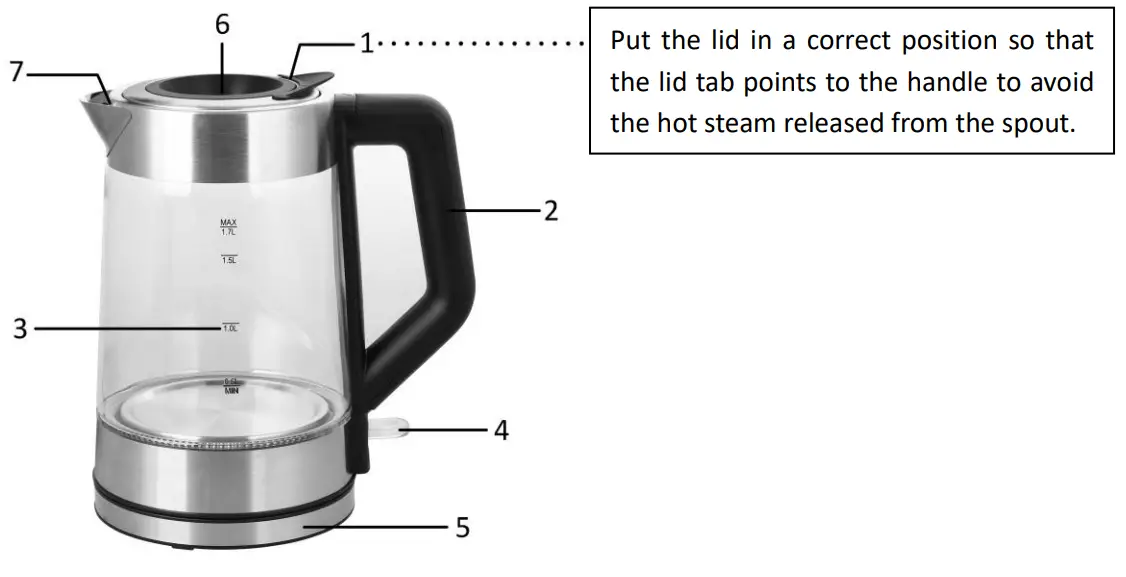 emerio WK-122575 1 Water Kettle - fig 1