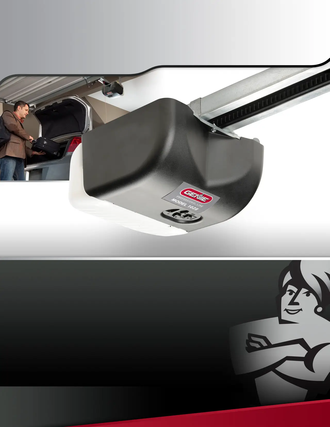 GENIE 1028 Belt or Chain Driver Garage Door Opener