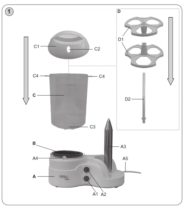 Gallet GALMAH50 Hot Dog maker - fig 1