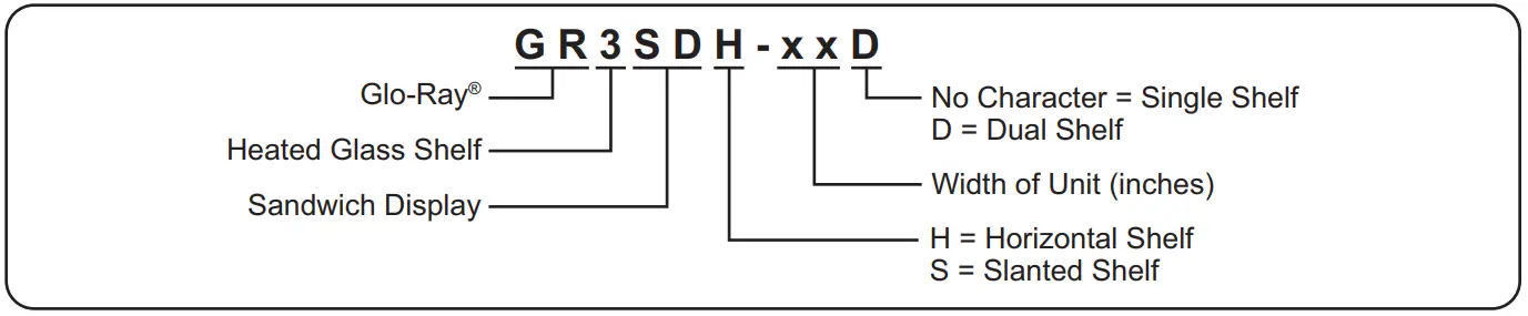 Hatco GR3SDH Single Glo-Ray Heated Glass Merchandising Warmer - Fig 3