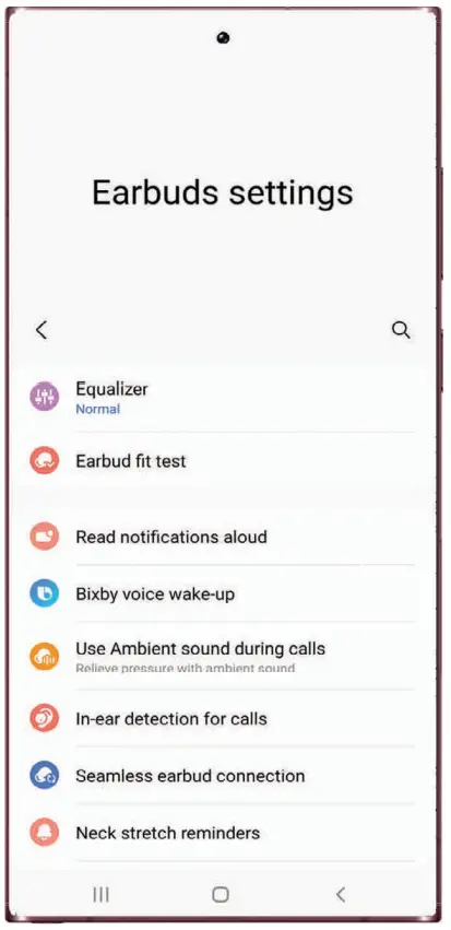 SAMSUNG Galaxy Buds2 Pro True Wireless Bluetooth Earbuds - Earbuds settings