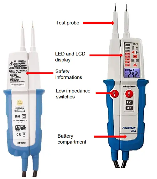 PeakTech-1096-AC-DC-Voltage-Tester-fig-1