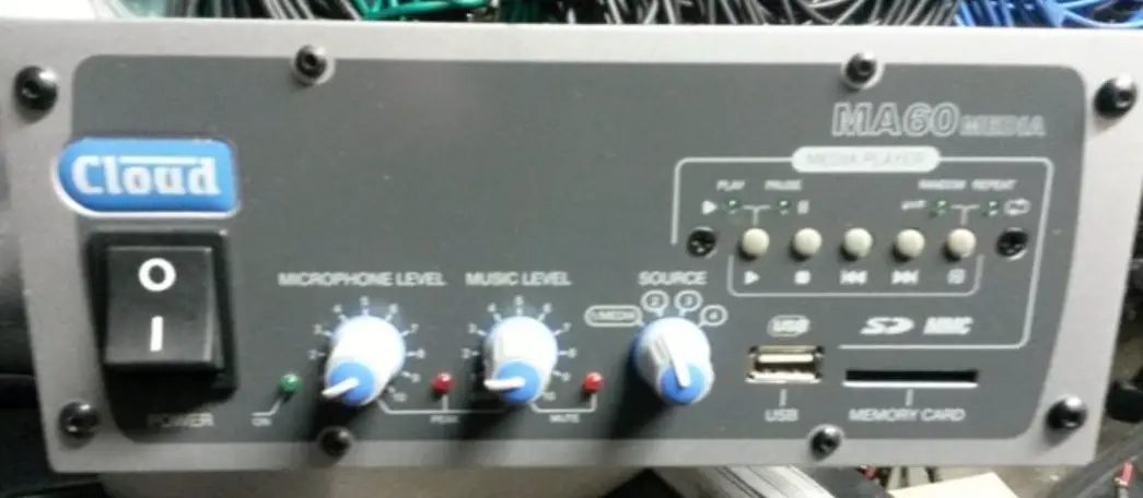 Cloud Ma-60 / Ma-60 Media Mixer Amplifier User Guide Cloud Ma-60 / Ma-60 Media Mixer Amplifier User Guide