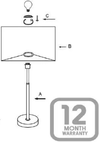 Kmart 21T346 Marlene Table Lamp