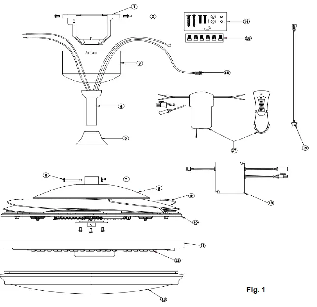 FANAWAY EVO1 LED Ceiling Fan 1