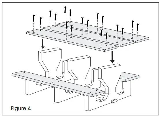ULINE Rectangular Picnic Table - 5