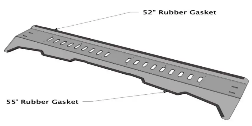 FALCON RIDGE BC 3400 WD05 Bobcat 3400 Aero Vent Polycarbonate Windshield-