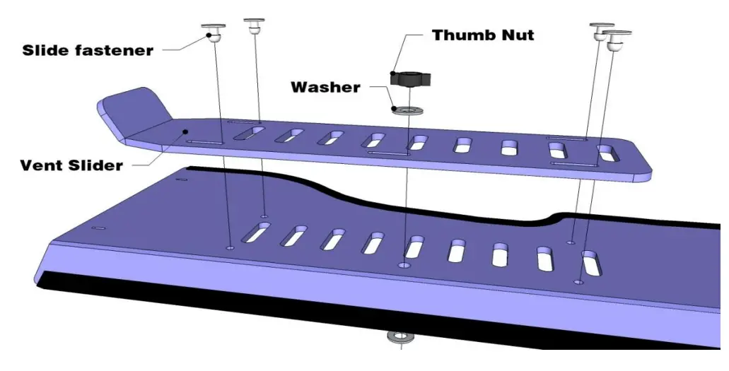 FALCON RIDGE BC 3400 WD05 Bobcat 3400 Aero Vent Polycarbonate Windshield-fig1