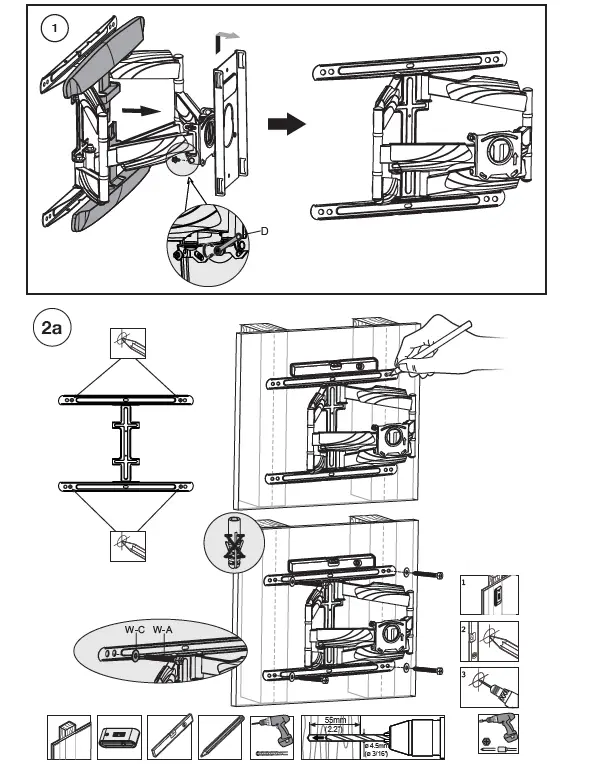 VonHaus-3000296-37-70 Inch-Premium-TV-Bracket-fig- (12)