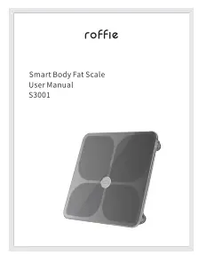 S3001 Smart Body Fat Scale Product Specifications