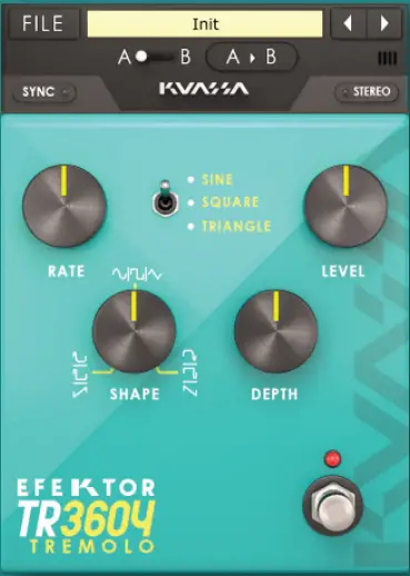 KUASSA Efektor TR3604 Tremolo Chorus Guitar Effect fig 1