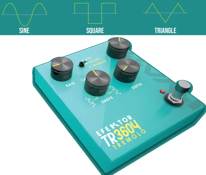 KUASSA Efektor TR3604 Tremolo Chorus Guitar Effect fig 2