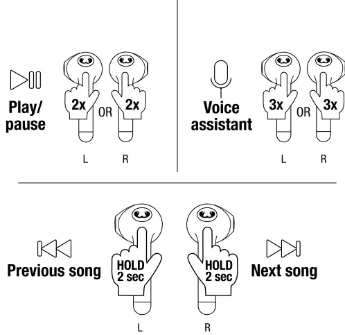FRESH N REBEL Twins 3 Colourful Wireless Earbuds-FIG4