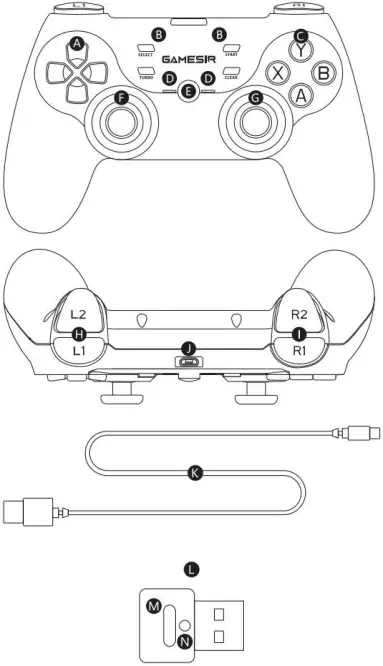 GAMESIR T3s Multi-Platform Game Controller-FIG2