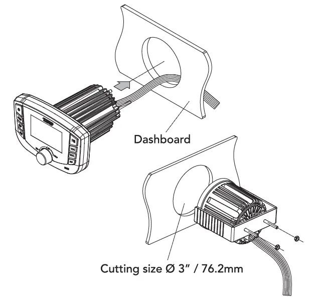 DS18 MRX2 Marine and Powersports Headunit Media Center Receiver (1)
