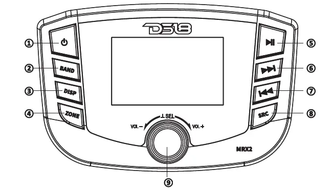DS18 MRX2 Marine and Powersports Headunit Media Center Receiver (5)