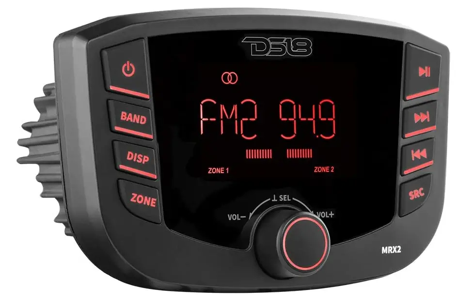 DS18 MRX2 Marine and Powersports Headunit Media Center Receiver