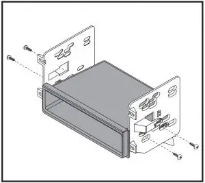ISO DIN radio provision with pocket