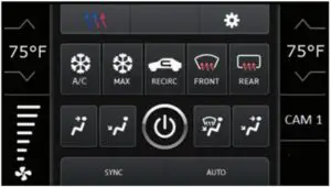 Climate Control screen