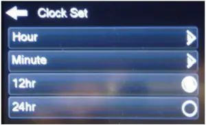 Climate Control screen