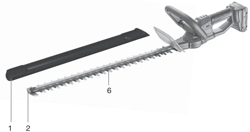 metabo HS 18 LTX 65 Cordless Hedge Trimmer-fig2