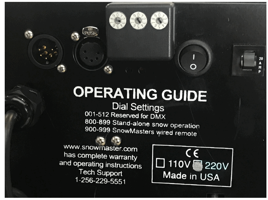 Global T-1400 Evaporative Snow Machine - Fig